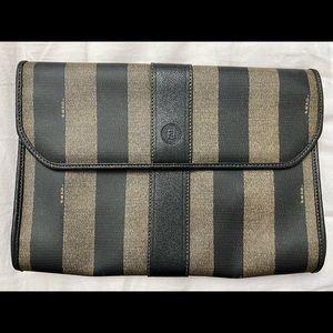 Fendi vintage clutch authentic